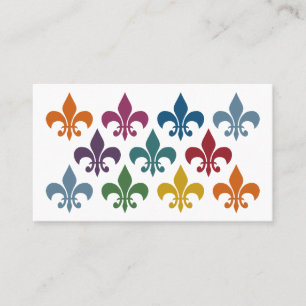 Cute Fleur De Lis Visitekaartjes