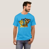 Cute Flirtatious Cartoon Jaguars T-Shirt (Voorkant volledig)