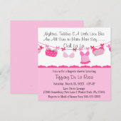Cute Flirty Bra Lingerie Bridal Shower Invitation Kaart (Voorkant / Achterkant)