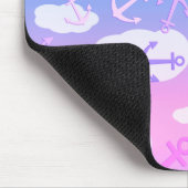 Cute Floating Anchors And Clouds Dreamy Colors Muismat (Hoek)