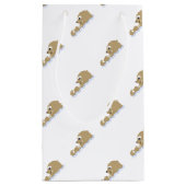 Cute Floating Otter Klein Cadeauzakje (Achterkant)