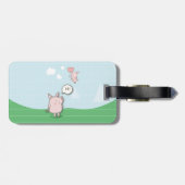 Cute Floating Pig Gezegde Hi Bagagelabel (Achterkant horizontaal)