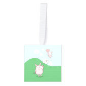 Cute Floating Pig Gezegde Hi Decoratie (Voorkant)