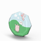 Cute Floating Pig Gezegde Hi Fotoblokken (Rechts)