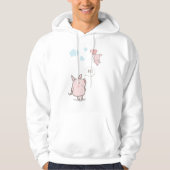 Cute Floating Pig Gezegde Hi Hoodie (Voorkant)