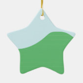 Cute Floating Pig Gezegde Hi Keramisch Ornament (Achterkant)