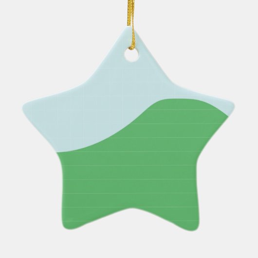 Cute Floating Pig Gezegde Hi Keramisch Ornament (Achterkant)