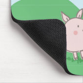 Cute Floating Pig Gezegde Hi Muismat (Hoek)