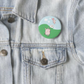 Cute Floating Pig Gezegde Hi Ronde Button 5,7 Cm (In situ)