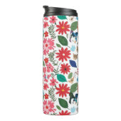 Cute Floral & Animal Character Seamless Pattern -  Thermosbeker (Geroteerd rechts)