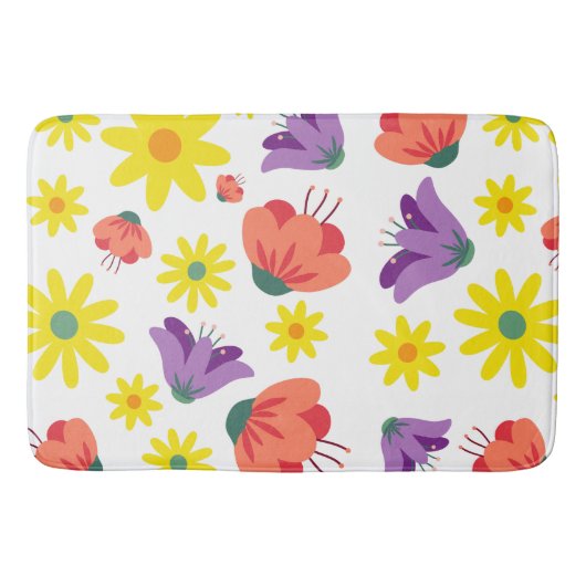 Cute Floral Badmat (Voorkant)