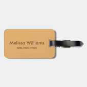 Cute Floral Bagagelabel (Achterkant horizontaal)