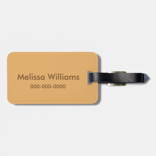 Cute Floral Bagagelabel (Achterkant horizontaal)