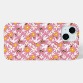 Cute Floral Bird Seamless Pattern Case-Mate iPhone Case (Achterkant (horizontaal))