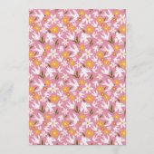 Cute Floral Bird Seamless Pattern Kaart (Voorkant)