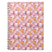 Cute Floral Bird Seamless Pattern Notitieboek (Voorkant)
