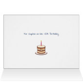Cute Floral Birthday Card for Great Granddaughter (Binnen Horizontaal (Boven))