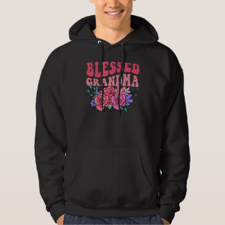 Cute Floral Blessed Grandma Mothers Day Mom Hoodie