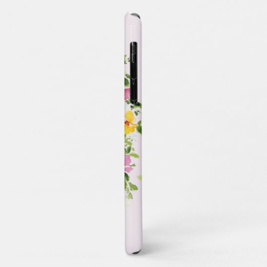 Cute floral blush roze waterverf flower name Case-Mate iPhone case (Achterkant/links)