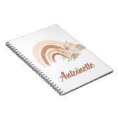 Cute Floral Boho Rainbow Notitieboek (Rechterzijde)