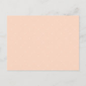 Cute Floral Bouquet Elephant Baby Girl Baby shower Uitnodiging Briefkaart (Achterkant)