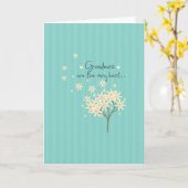 Cute Floral Bouquet Grandmothers Moederdag Kaart (Gele Bloem)