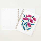 Cute floral bouquet - magenta en blauwgroen planner (Display)