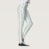 Cute Floral Cat Pattern Leggings (Rechts)
