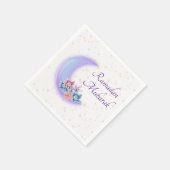Cute Floral Crescent Islamic Ramadan Mubarak Servet (Hoek)