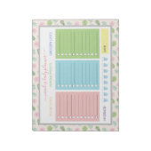 Cute Floral Daily Planner Notitieblok (Linkerzijde)