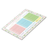 Cute Floral Daily Planner Notitieblok (Schuin)