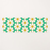 Cute Floral Daisy Pattern Yogamat (Voorkant (horizontaal))