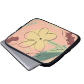 Cute Floral Design Laptop Case (Voorkant onderkant)