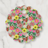 Cute floral Easter Bedankjes Labels (Achterkant)