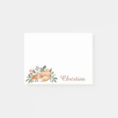 Cute Floral Fox Sweet & Girly Post-it Notes (Voorkant)