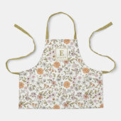 Cute Floral Girls Apron with wildflowers Schort (Voorkant)