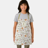 Cute Floral Girls Apron with wildflowers Schort (Insitu)