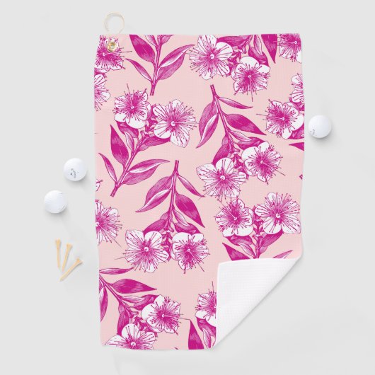 Cute Floral Golfhanddoek (Insitu)