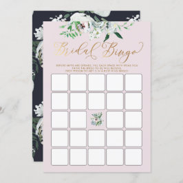 Cute Floral Gouache Boho Vrijgezellenfeest Bingo G Kaart