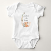 Cute Floral Grandma's Little Peanut Baby Bodysuit (Voorkant)