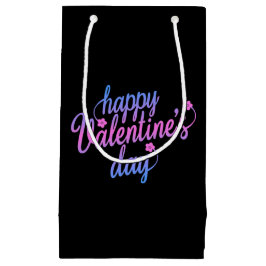 Cute Floral Happy Valentine's Day | Gift Bag Klein Cadeauzakje