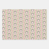 Cute Floral Hedegel Inpakpapier Vel (Voorkant 2)