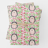 Cute Floral Hedegel Inpakpapier Vel (In situ)