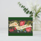 Cute  Floral Home Sweet Home Briefkaart (Staand voorkant)