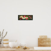 Cute  Floral Home Sweet Home Poster (Keuken)