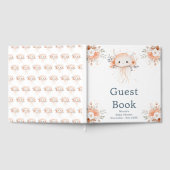 Cute Floral Jellyfish Baby Shower Gastenboek (Volledig)