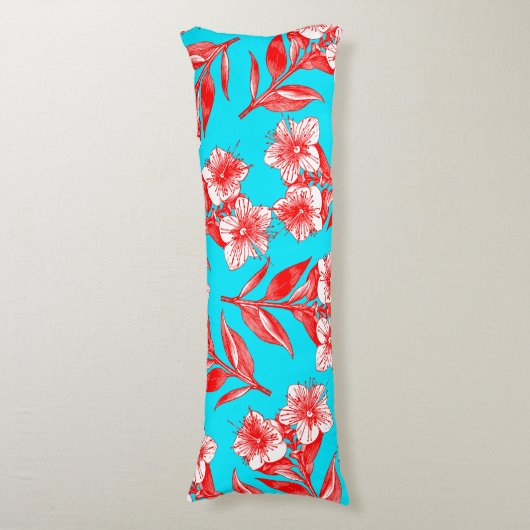 Cute Floral Lichaamskussen (Voorkant Verticaal)