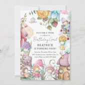 Cute Floral Little Fairies Girl Dag Kaart (Voorkant)