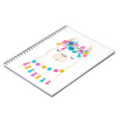 Cute Floral Llama Notitieboek (Linkerzijde)