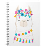 Cute Floral Llama Notitieboek (Voorkant)